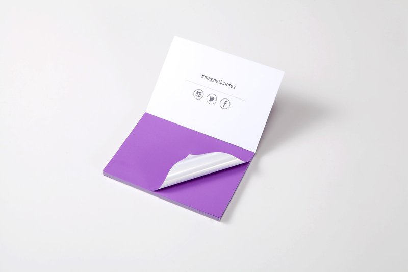 /Tesla Amazing/ Magnetic Notes 磁力便利貼 S-Size 紫 - 貼紙 - 紙 紫色