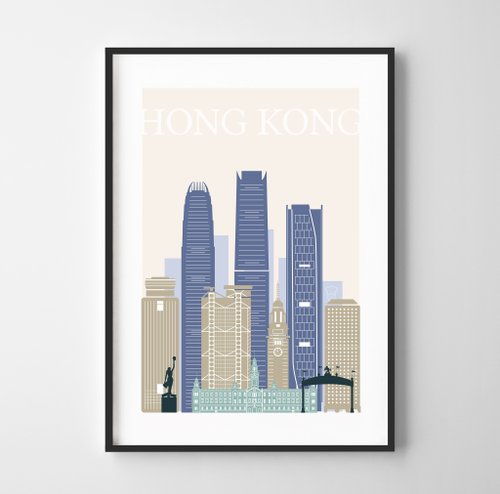 Weekend Road Trip Hong Kong print 香港 可客製化 掛畫 海報