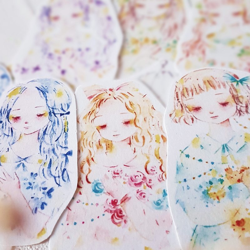 Goody Bag - Girl's Treasure Big Set - Paper Tape + Sticker All Inclusive - Washi Tape - Paper Multicolor