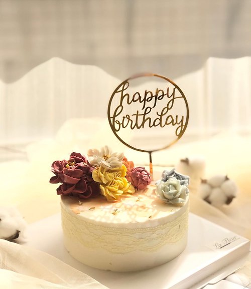 La Fleur Cake 拉斐爾甜點工作室 【最美生日蛋糕】限定自取!!!-韓國最夯裱花輕乳酪蜂蜜蛋糕