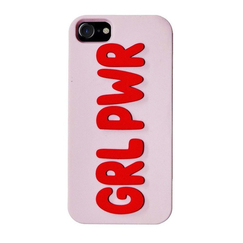 美國 Valfre / GRL PWR 3D iPhone 手機殼 - 手機殼/手機套 - 矽膠 粉紅色