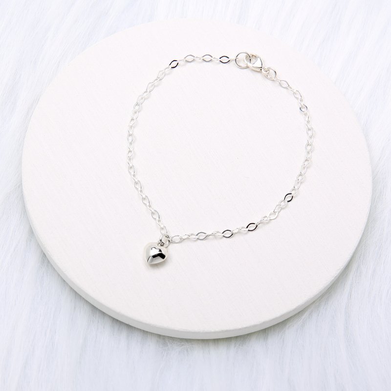 【Angel & Me】Heart love fruit s925 sterling silver bracelet model birthday gift - สร้อยข้อมือ - เงินแท้ สีเงิน