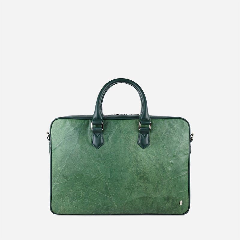 กระเป๋าใส่เอกสาร สีเขียวเข้ม (Oxford Briefcase-Forest Green) 深绿色公文包 - กระเป๋าเอกสาร - พืช/ดอกไม้ สีเขียว