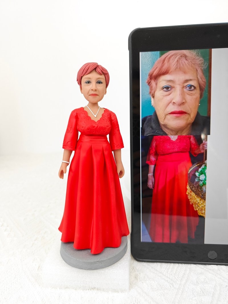 客制化人物公仔 人偶 3D人像畫 似顏繪 肖像 定制 生日 紀念 禮物 - 公仔/玩偶 - 黏土 多色