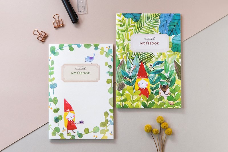 Garden Elves-Lightweight Blank Notebook (2 groups) - Notebooks & Journals - Paper 