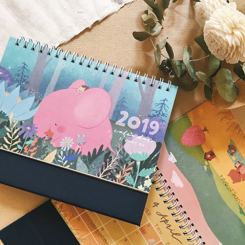 Squeaky 2019 Calendar - ปฏิทิน - กระดาษ หลากหลายสี