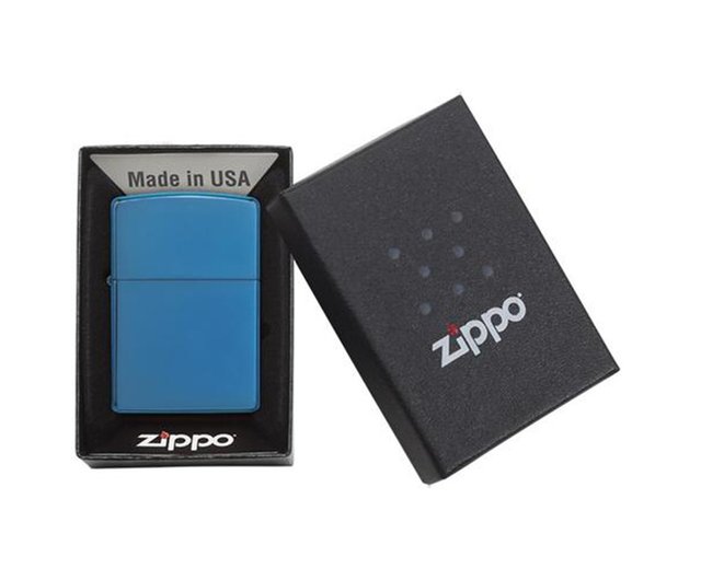 ZIPPO official flagship store] Blue Ice (plain) windproof lighter 