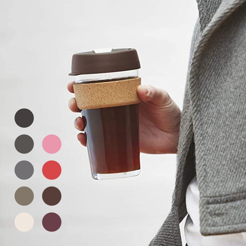 Australian KeepCup cork tumbler L / multiple colors available - Mugs - Glass Multicolor