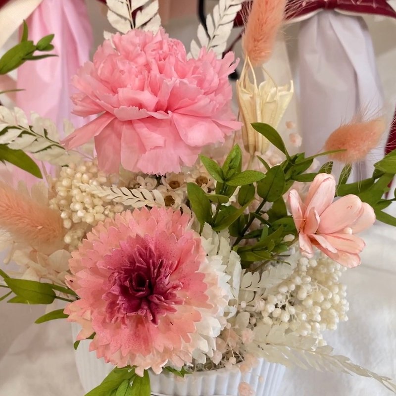Permanent Carnation Table Flower/Mother's Day/Gifts/Valentine's Day/Birthdays/Housewarming/Promotion - ช่อดอกไม้แห้ง - พืช/ดอกไม้ หลากหลายสี
