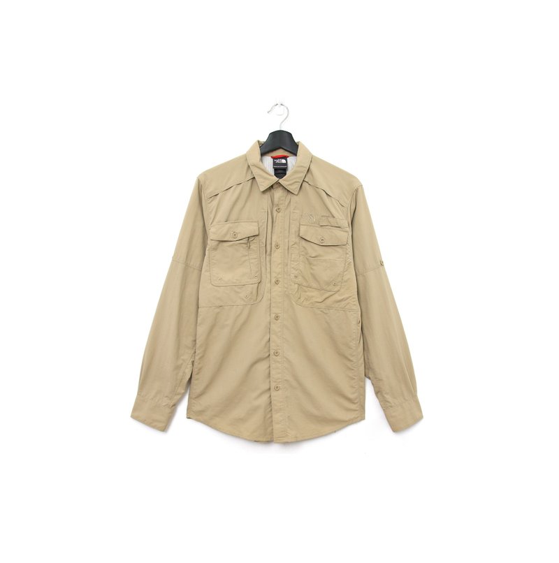 Back to Green-素色長袖襯衫 THE NORTH FACE vintage shirt - 男裝恤衫 - 尼龍 