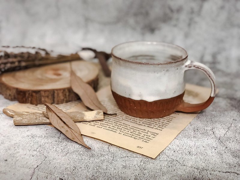 Japanese style - engraved mug - แก้วมัค/แก้วกาแฟ - ดินเผา 