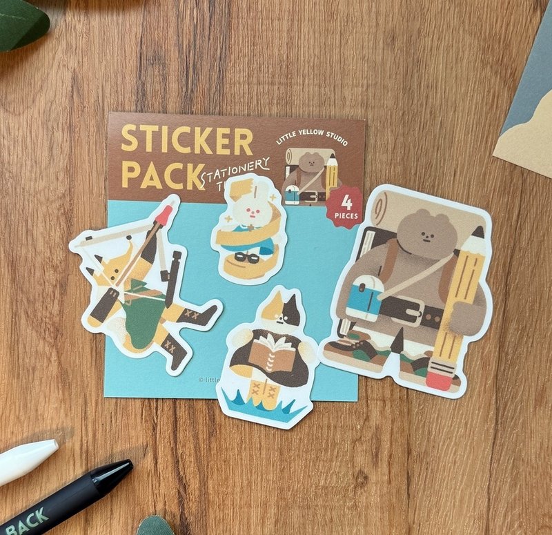 Four waterproof sticker packs join the stationery expedition team - Stickers - Paper Multicolor