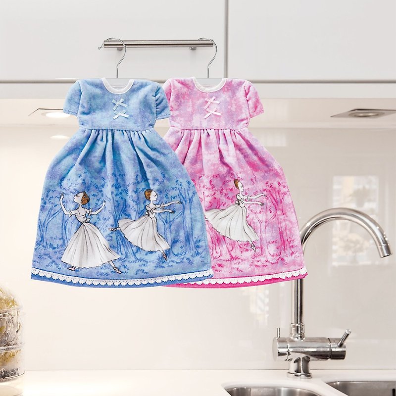 "Fairy" princess dress ballet hanging towel (pink) - Other - Cotton & Hemp Multicolor