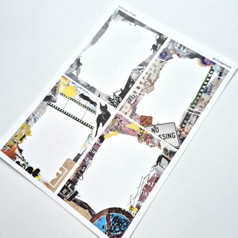 Collage frame - Stickers - Paper Multicolor