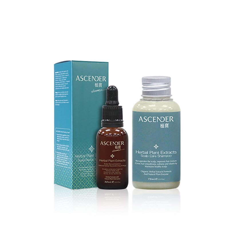 [Clean pores and active scalp] Shampoo 75ml, reverse essence 30ml - ครีมนวด - พืช/ดอกไม้ สีเขียว