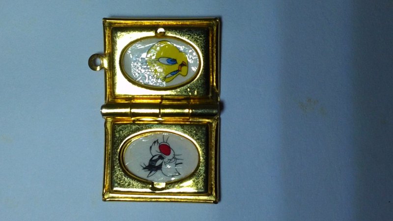 Photo Frame Pendant - สร้อยคอ - โลหะ สีเหลือง