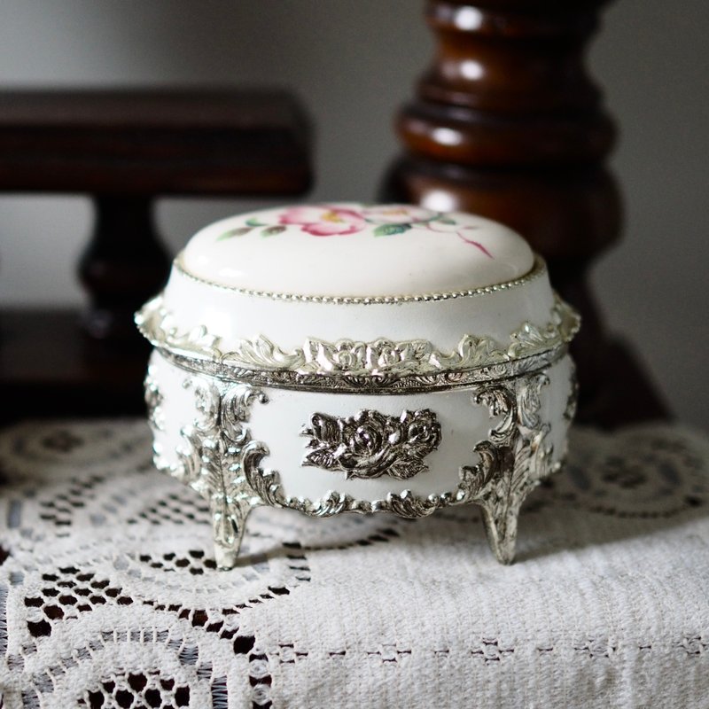 Japan Sankyo vintage metal jewelry box/jewelry box - อื่นๆ - โลหะ สีเงิน