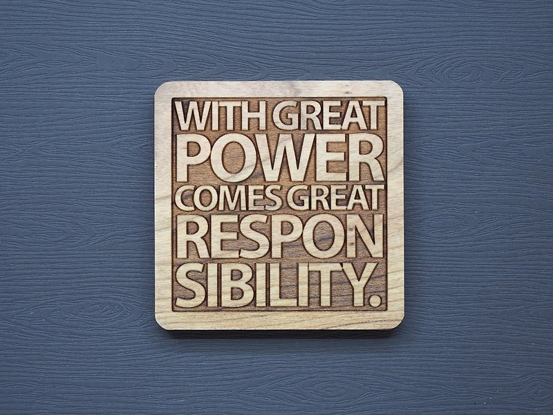 In a word, the greater the capacity of the log coaster, the greater the responsibility - Other - Wood Brown