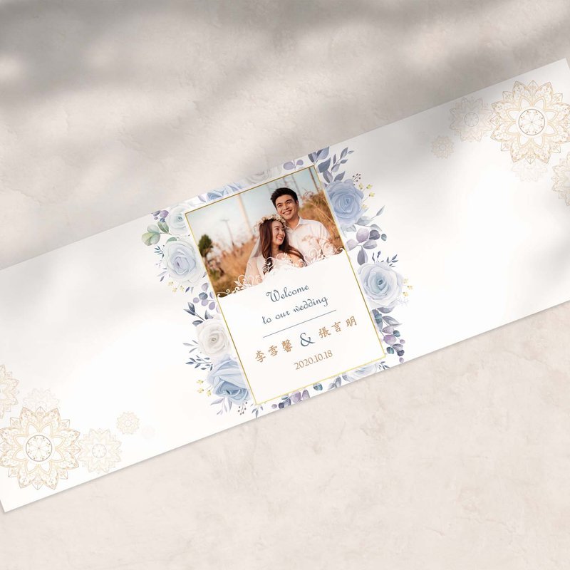 Customized signature silk wedding signature silk wedding sign-in signature book signature scroll - โปสเตอร์ - วัสดุอื่นๆ 