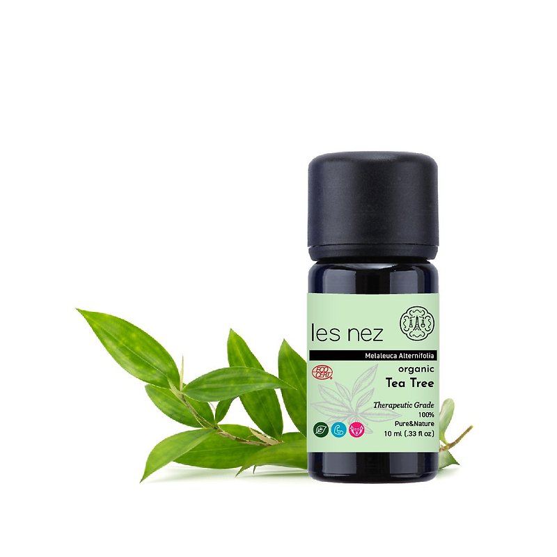 【Les nez 香鼻子】天然有機單方茶樹精油 10ML - 香氛/精油/擴香 - 精油 黑色