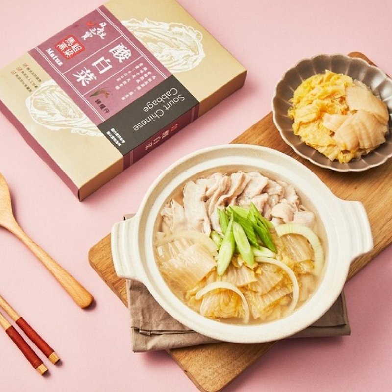 [Professional Nong X Mibai] Matsu Sorghum Probiotic Sour Cabbage 2 Boxes Slightly Sour Appetizer - Noodles - Other Materials 