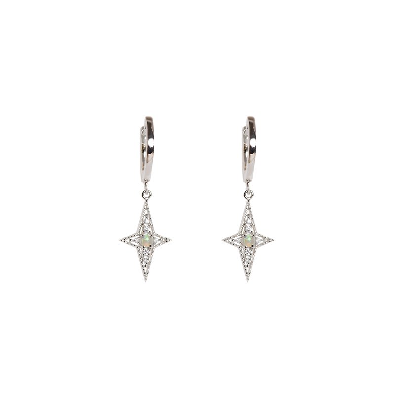 The Star of Bethlehem - Silver - Earrings & Clip-ons - Sterling Silver Silver
