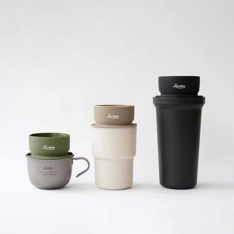 Japanese Rivers metal filter cup/cold water bottle/cold water bottle-three types in total - กระติกน้ำ - วัสดุอื่นๆ หลากหลายสี