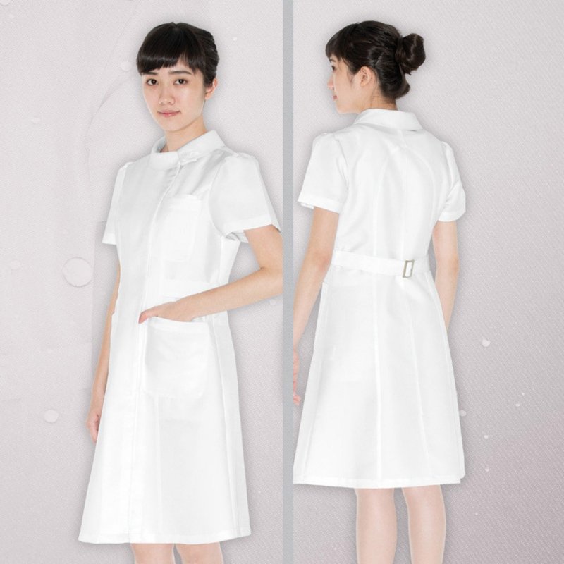 Multi colors Nano anti-bacterial nurse dress clinic uniform ND6802 - ชุดเดรส - เส้นใยสังเคราะห์ หลากหลายสี