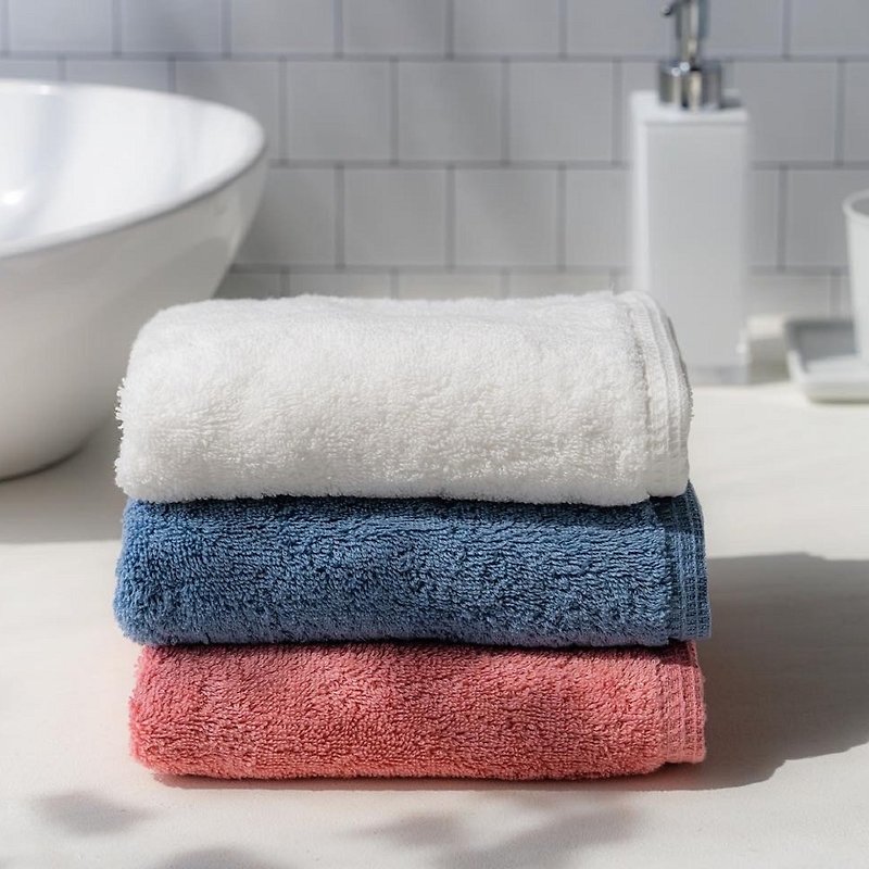 Asano medium thick absorbent bath towel-60*120cm - Towels - Cotton & Hemp Multicolor