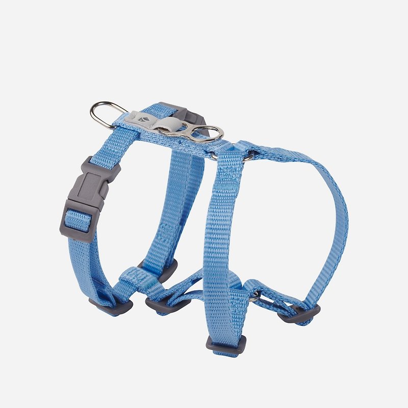 [Tail and Me] Classic Nylon Belt Chest Strap Sky Blue XS - Collars & Leashes - Nylon 