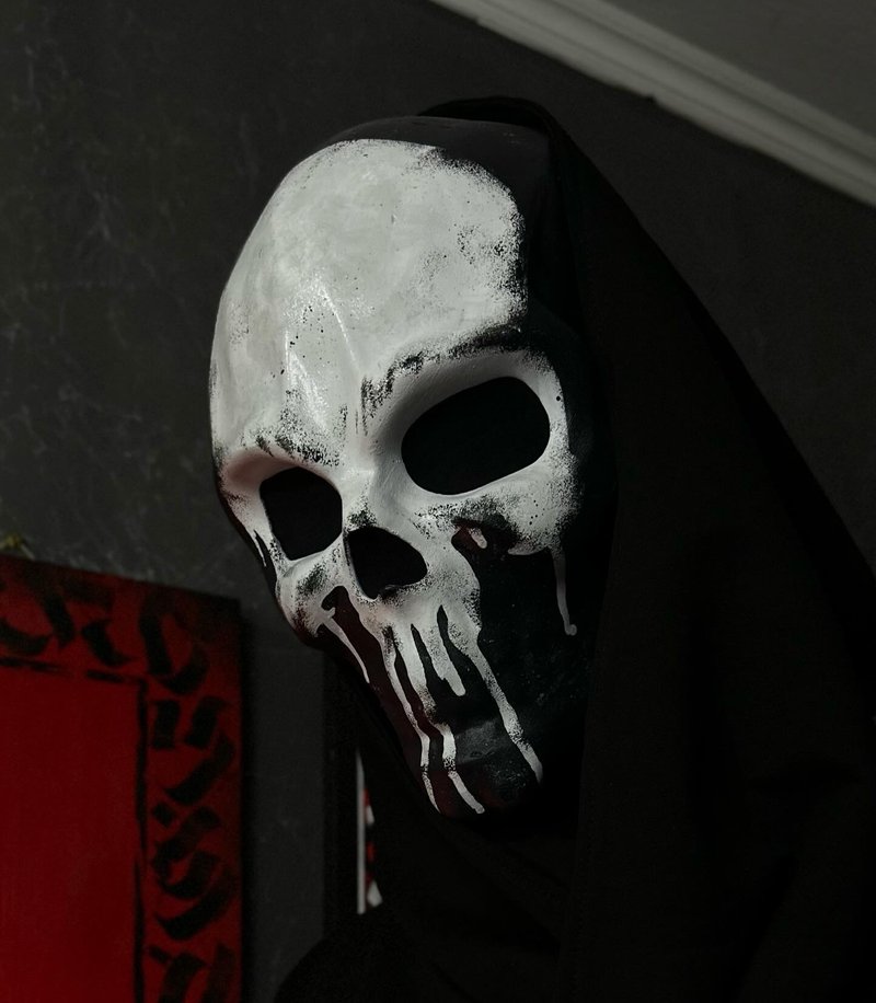 Punisher Skull mask, Death Wish mask, Demon mask, Punisher mask Marvel - 口罩/口罩收納套 - 樹脂 黑色