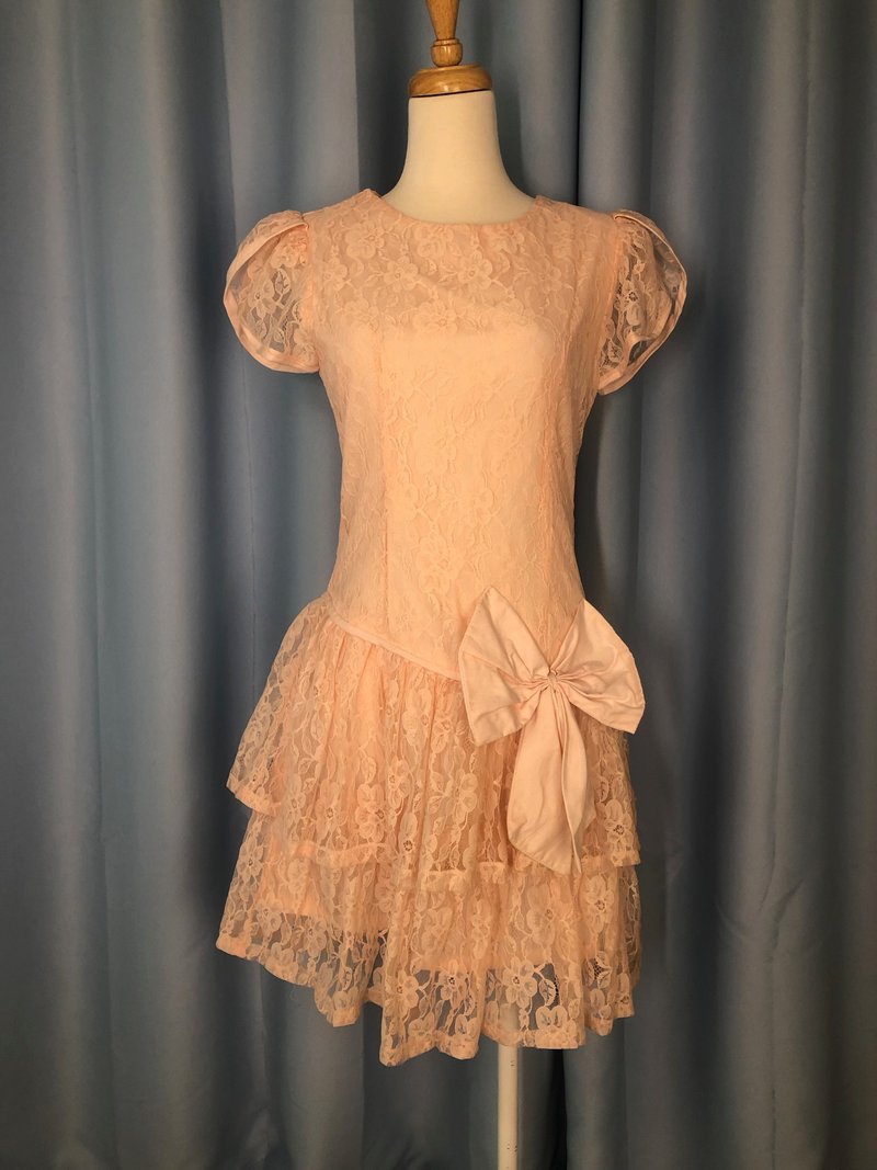 Pink lace dress - One Piece Dresses - Other Materials 