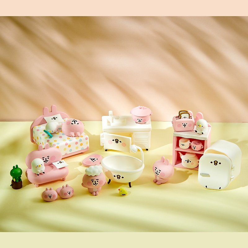 R&D Kanahei's Critter P Help and Pink Bunny's Dream Furniture - Stuffed Dolls & Figurines - Plastic Pink
