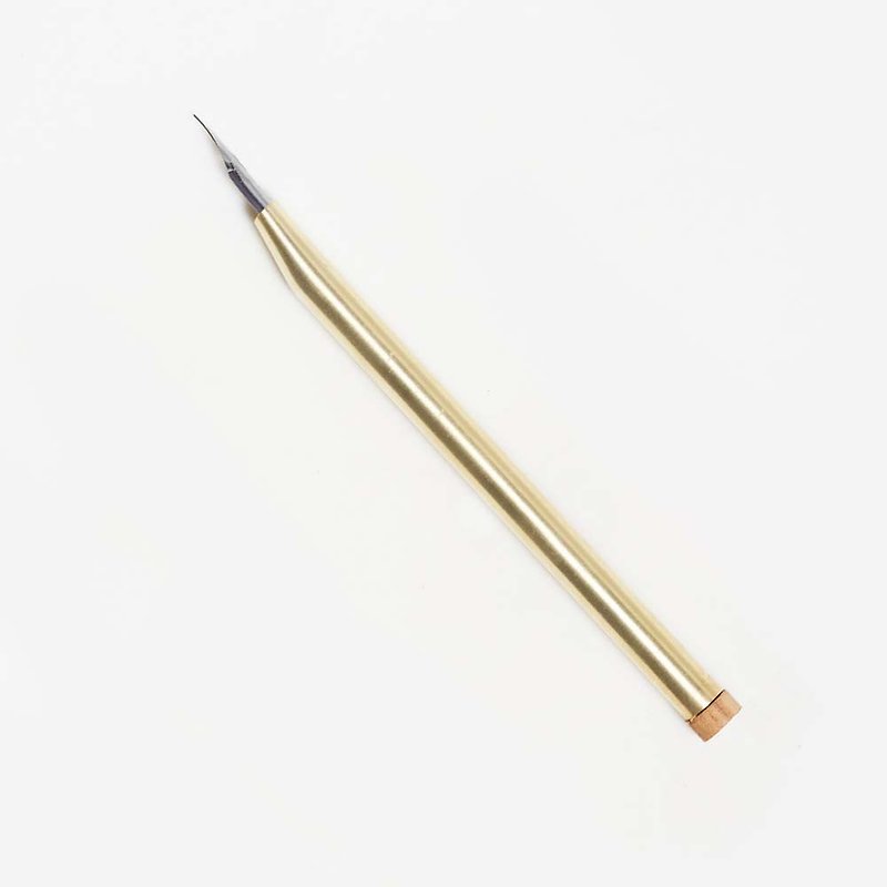 ปากกาคอแร้งแบบตรง (Brass) - ปากกาจุ่มหมึก - โลหะ สีทอง