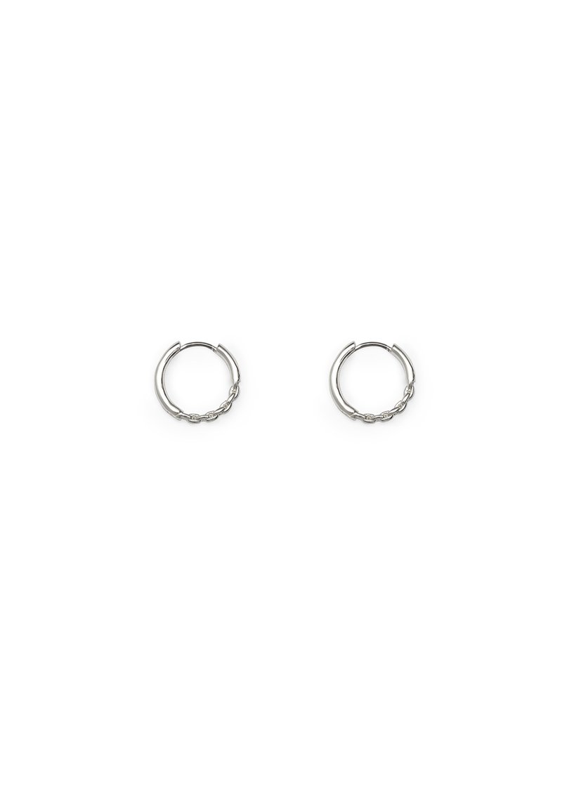 003.EARRINGS (Silver) - 耳環/耳夾/耳骨夾 - 銅/黃銅 銀色