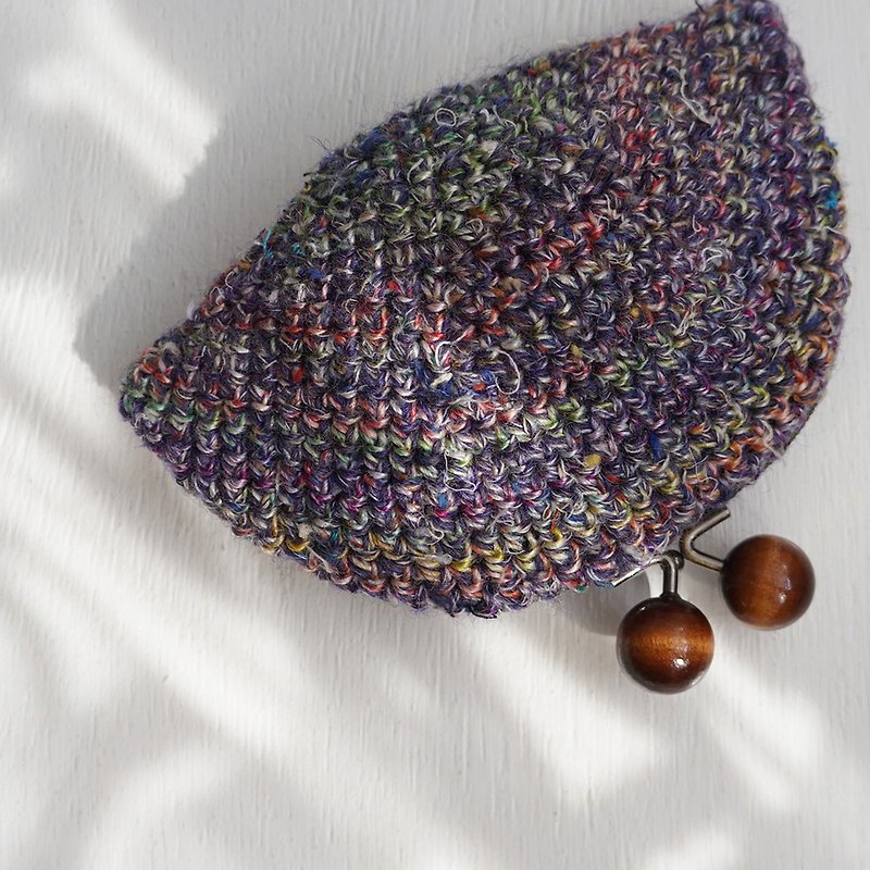 Ba-ba handmade Crochet pouch No.C1749 - ポーチ - その他の素材 ブルー
