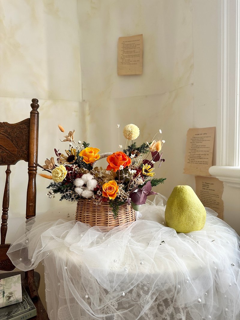 Mid-Autumn Flower Baskets, Housewarming Flowers, Opening Flowers, Promotion Flowers - ตกแต่งต้นไม้ - พืช/ดอกไม้ 