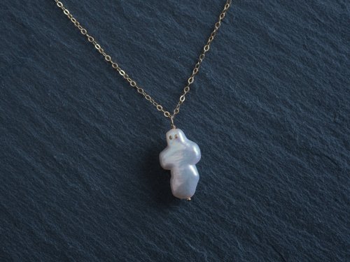 おばけちゃん Draugur necklace ゴースト バロックパール 上質