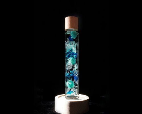 Angemara 【畢業禮物】浮游花小夜燈-藍寶石/客製化禮物純手工臺灣製