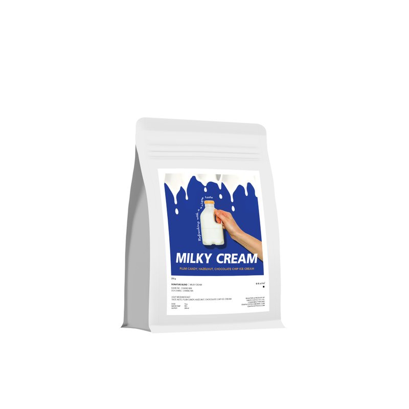 GRAPH | SIGNATURE BLEND - VARIETY MOOD SET - MILKY CREAM 500g. - 咖啡/咖啡豆 - 其他材質 白色