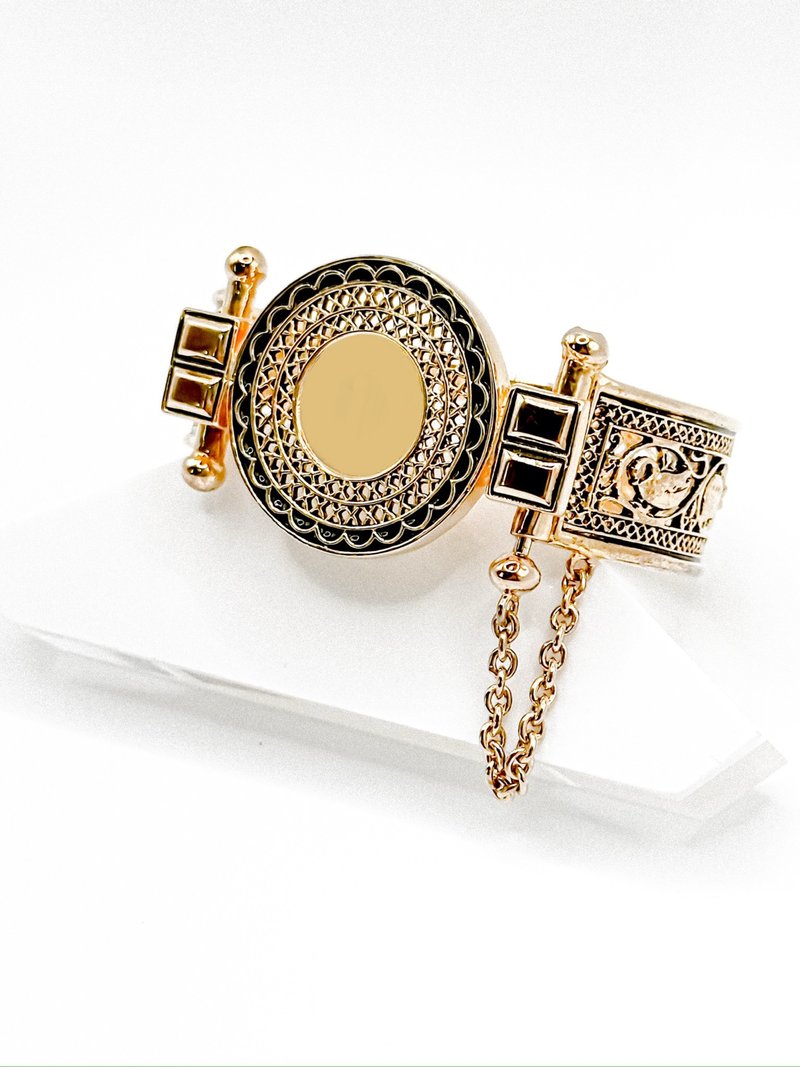 Museum Jewelry Collection | Reproduction Byzantine Peacock Gilded Bracelet - สร้อยข้อมือ - โลหะ สีดำ