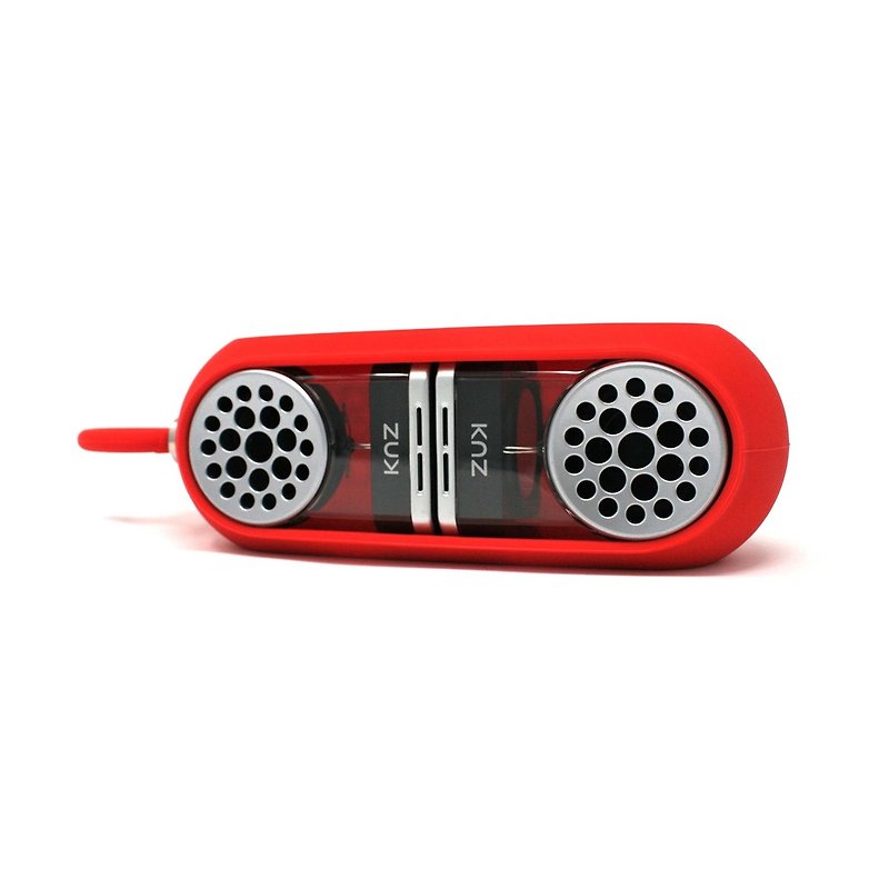 American Knz GoDuo Wireless Magnetic Acoustic / Transparent Body / Red Silicone Case - ลำโพง - พลาสติก สีแดง