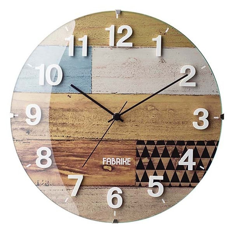 Clifden- geometric modeling wall clock (blue) - Clocks - Wood Blue