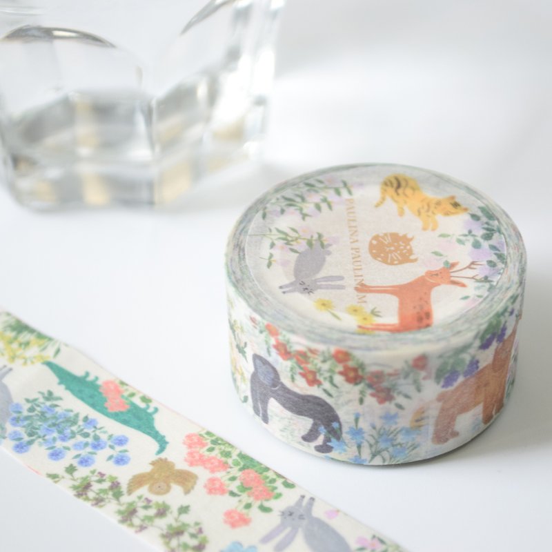 Garden Collection-Garden Masking Tape 1.5cm/10m - Washi Tape - Paper Multicolor