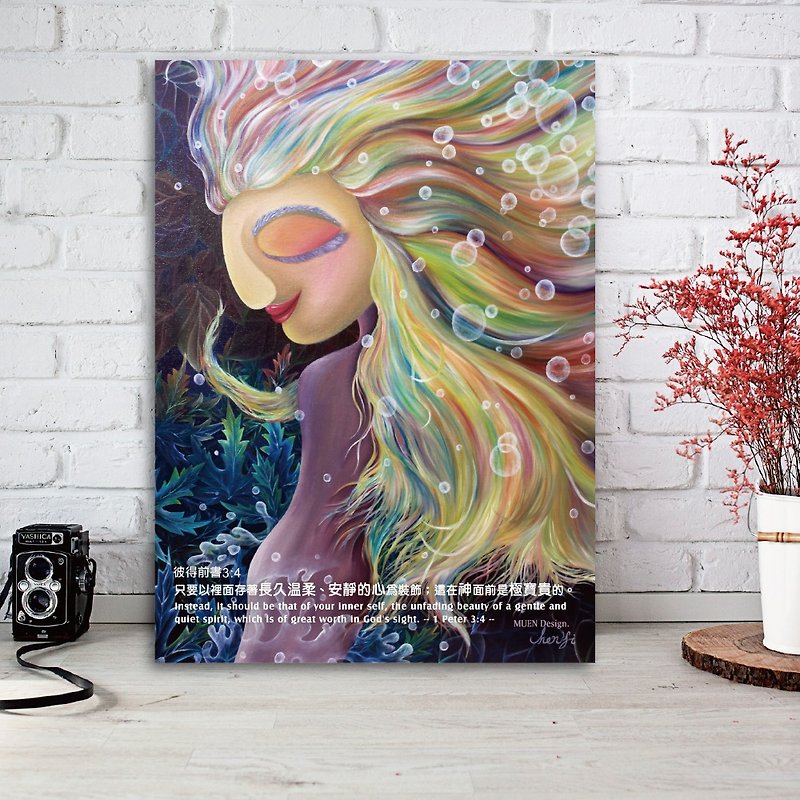 Eva - Painting - Posters - Cotton & Hemp Multicolor
