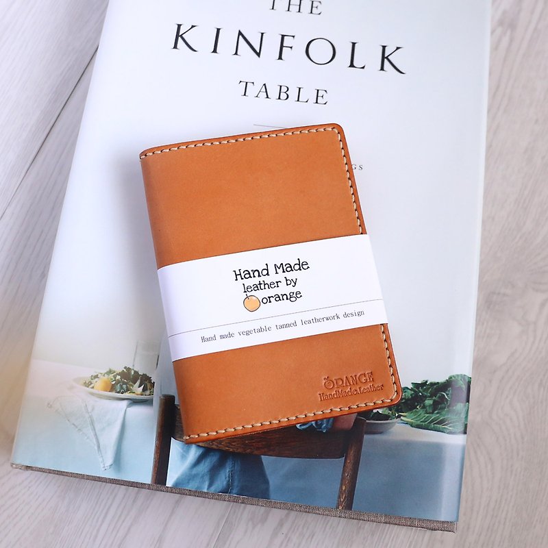 Small orange peel vegetable tanned cowhide passport holder/passport case - Passport Holders & Cases - Genuine Leather 