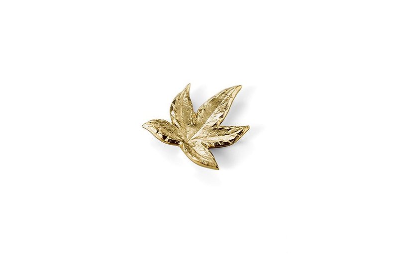 Lianlian Maple Leaf Chopstick Holder (Bronze) - Chopsticks - Copper & Brass Gold