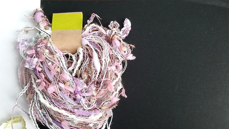 日本混合紗線 - 編織/刺繡/羊毛氈/縫紉 - 聚酯纖維 粉紅色