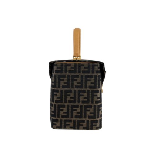 日本直送 名牌中古包 】FENDI フェンディ ズッカ ハンドバッグ