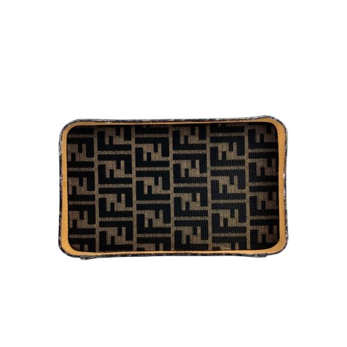 Fendi ズッカ　ハンドバッグ　ヴィンテージ FENDI FFズッカパターンハンドバッグ ブラウン｜VINTAGE QOO